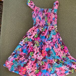 Lilly Pulitzer kids Floral Pink Kids Dress